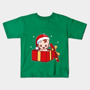 Santa Baby For Expecting Mothers Kids T-Shirt